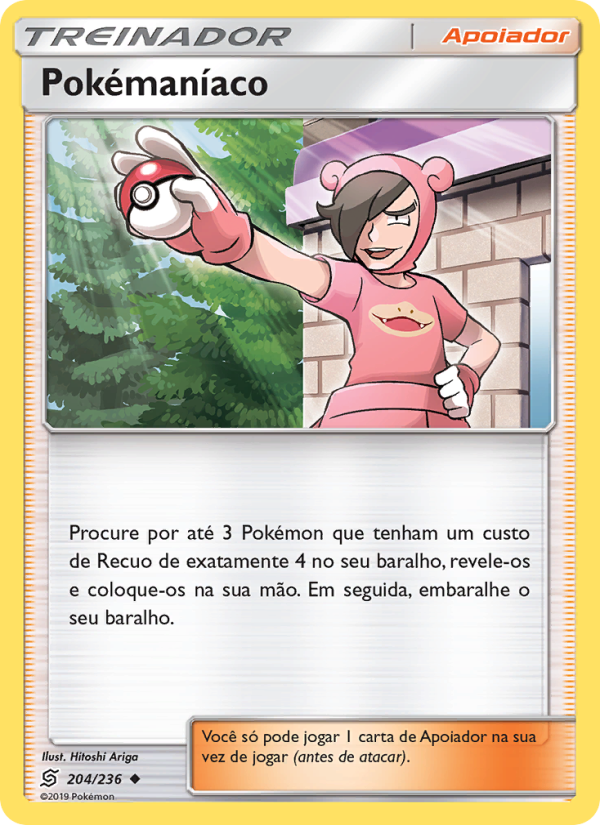 Pokémaníaco 204 — Sintonia Mental  (Portuguese Pokémon TCG card)