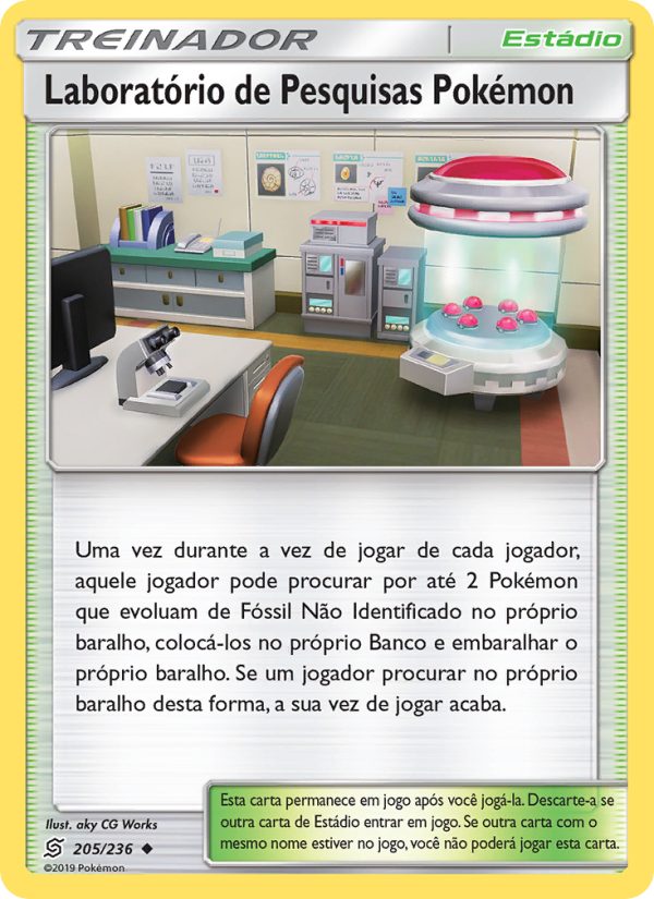 Laboratório de Pesquisas Pokémon 205 — Sintonia Mental  (Portuguese Pokémon TCG card)