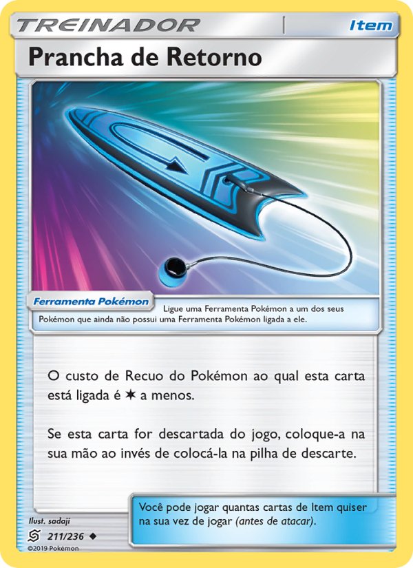 Prancha de Retorno 211 — Sintonia Mental  (Portuguese Pokémon TCG card)