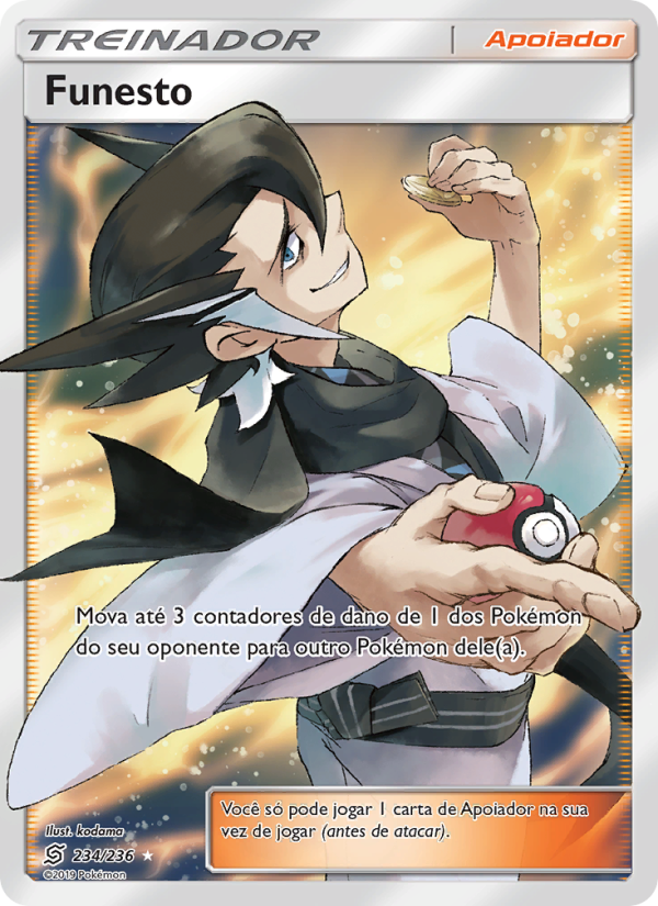 Funesto 234 — Sintonia Mental (Portuguese Pokémon TCG card)