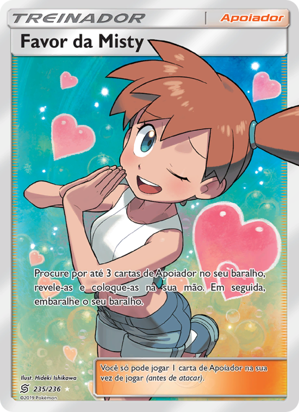 Favor da Misty 235 — Sintonia Mental  (Portuguese Pokémon TCG card)