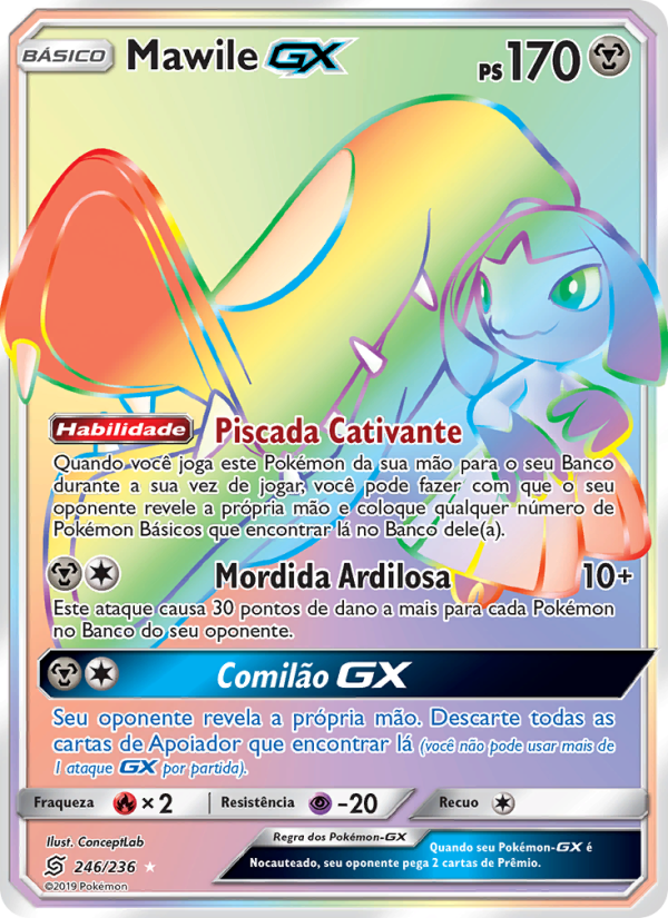 Mawile GX 246 — Sintonia Mental (Portuguese Pokémon TCG card)