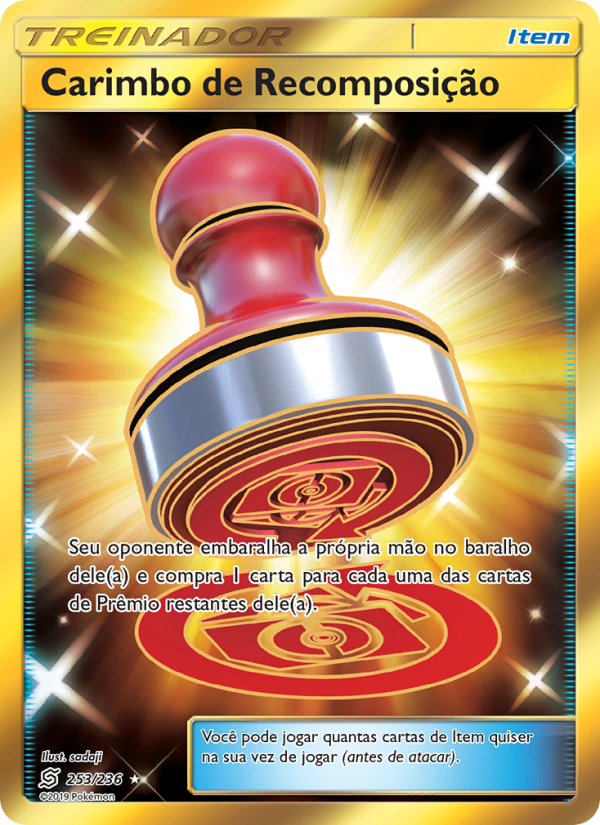 Carimbo de Recomposição 253 — Sintonia Mental  (Portuguese Pokémon TCG card)