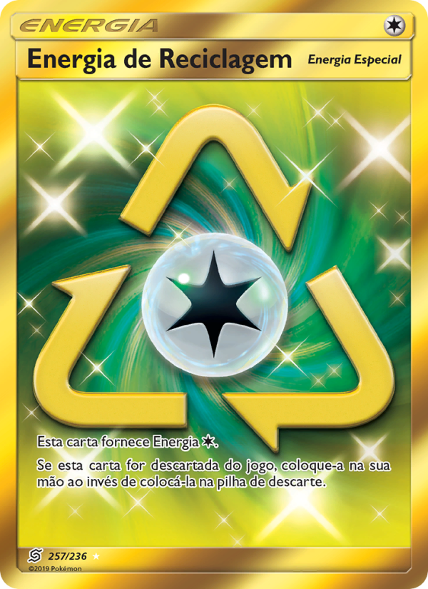 Energia de Reciclagem 257 — Sintonia Mental  (Portuguese Pokémon TCG card)