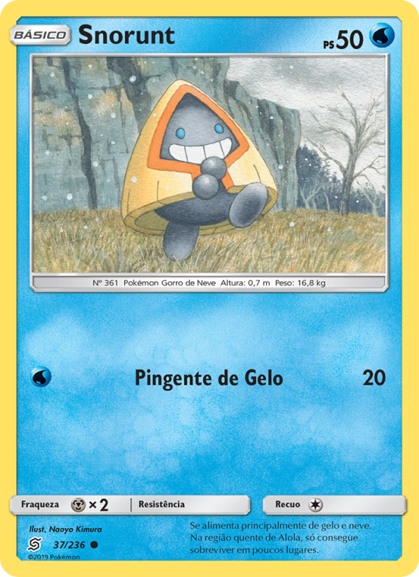 Snorunt 37 — Sintonia Mental (Portuguese Pokémon TCG card)