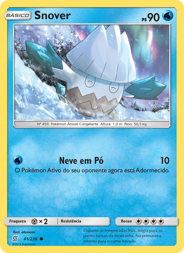 Snover 41 — Sintonia Mental (Portuguese Pokémon TCG card)