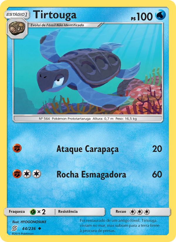 Tirtouga 44 — Sintonia Mental (Portuguese Pokémon TCG card)