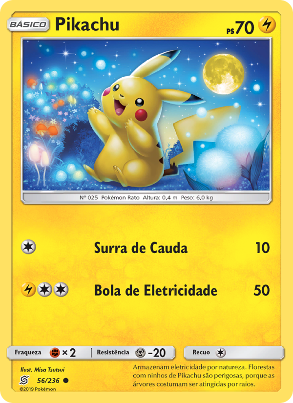 Pikachu 56 — Sintonia Mental (Portuguese Pokémon TCG card)