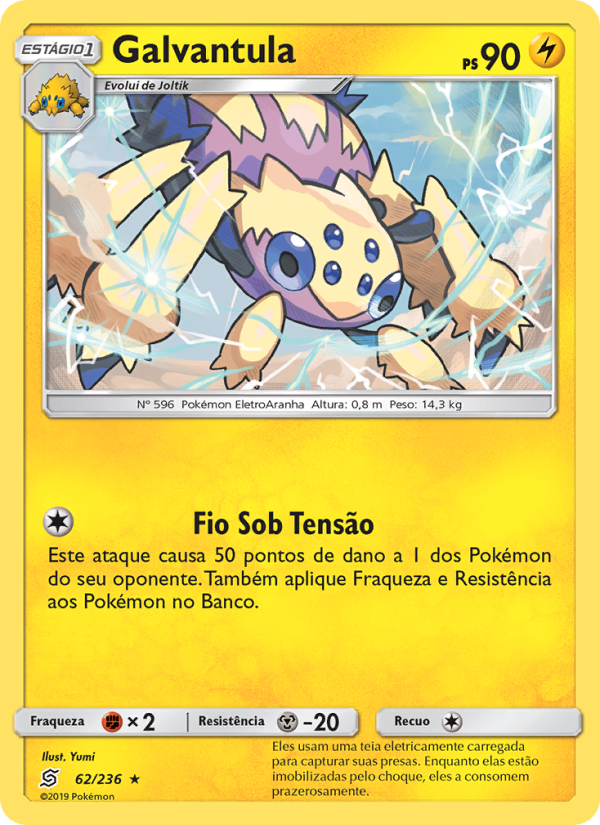 Galvantula 62 — Sintonia Mental (Portuguese Pokémon TCG card)