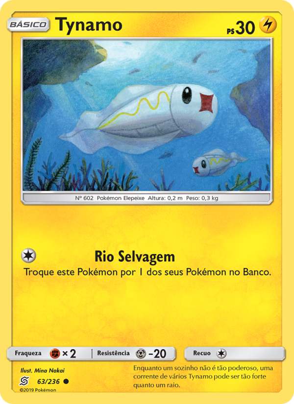 Tynamo 63 — Sintonia Mental  (Portuguese Pokémon TCG card)