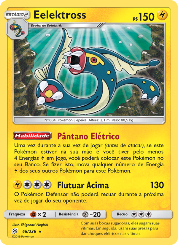 Eelektross 66 — Sintonia Mental (Portuguese Pokémon TCG card)