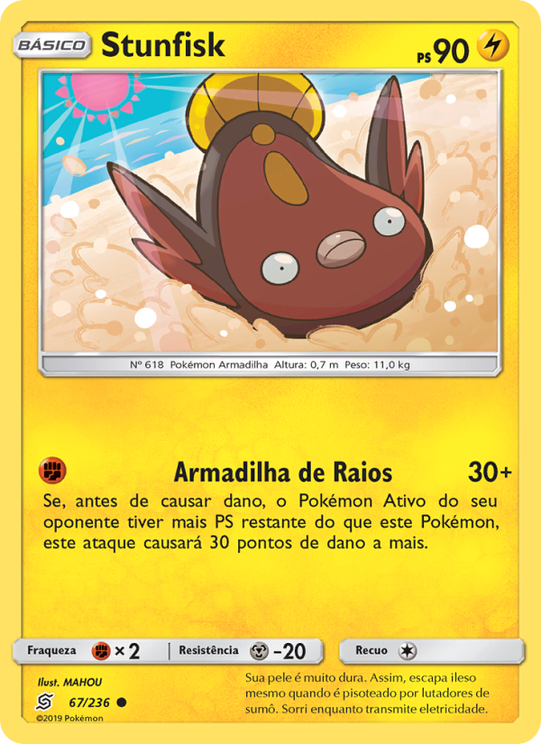 Stunfisk 67 — Sintonia Mental (Portuguese Pokémon TCG card)