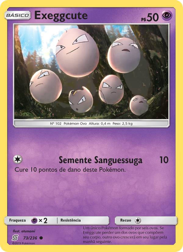 Exeggcute 73 — Sintonia Mental  (Portuguese Pokémon TCG card)