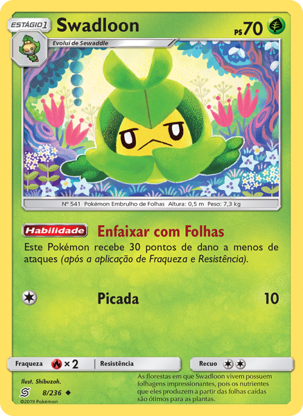Swadloon 8 — Sintonia Mental  (Portuguese Pokémon TCG card)
