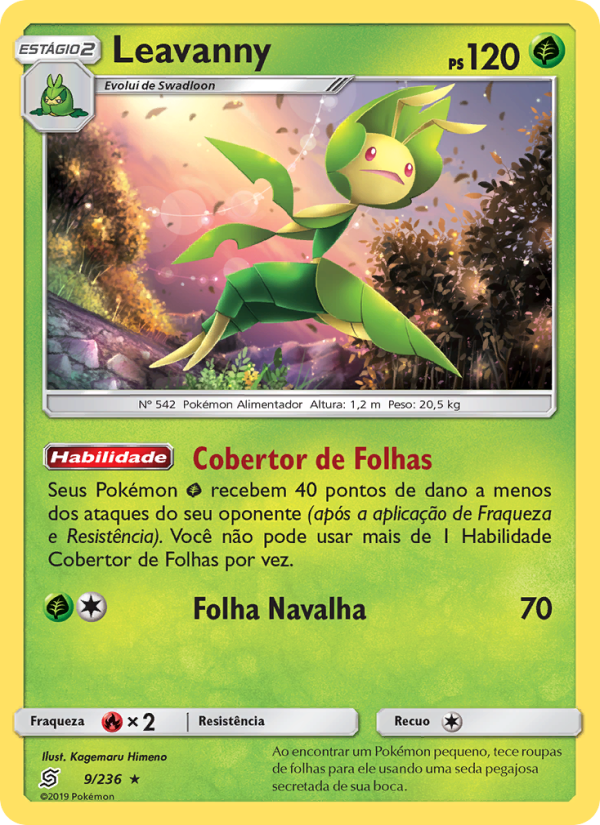 Leavanny 9 — Sintonia Mental (Portuguese Pokémon TCG card)