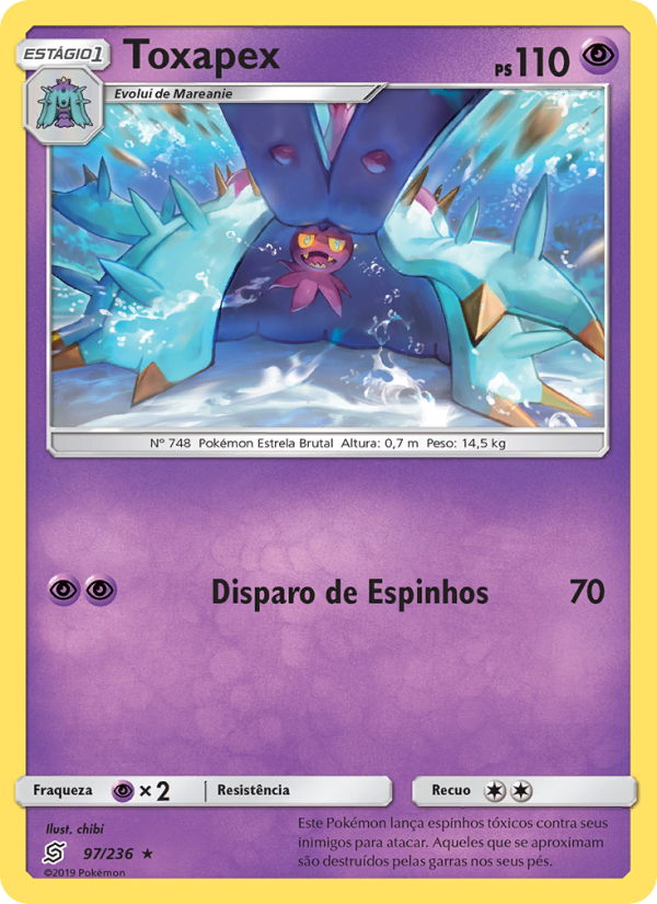 Toxapex 97 — Sintonia Mental (Portuguese Pokémon TCG card)