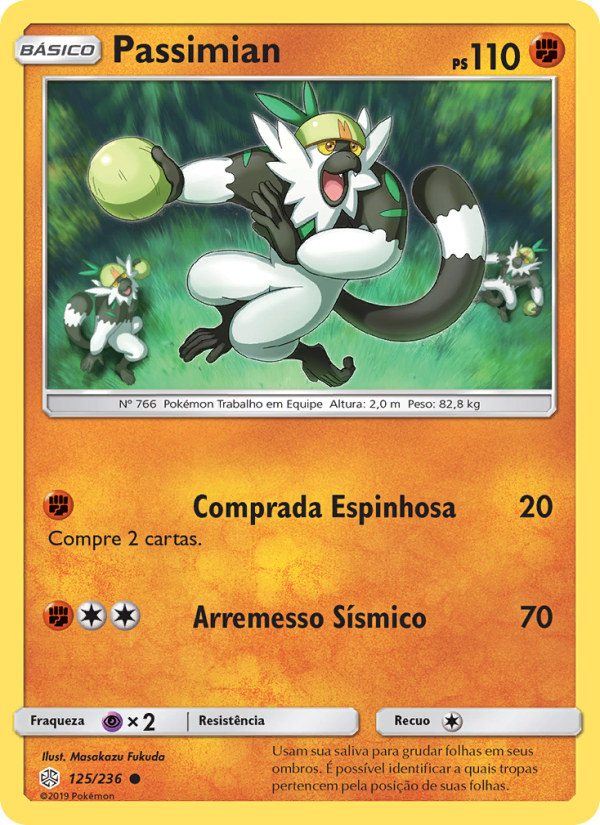 Passimian 125 — Eclipse Cósmico (Portuguese Pokémon TCG card)