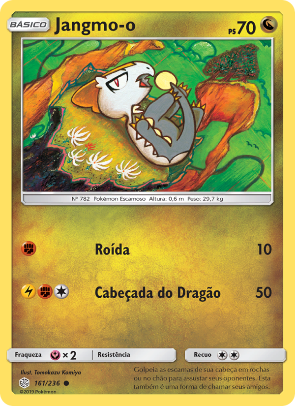 Jangmo-o 161 — Cosmic Eclipse (Portuguese Pokémon TCG card)