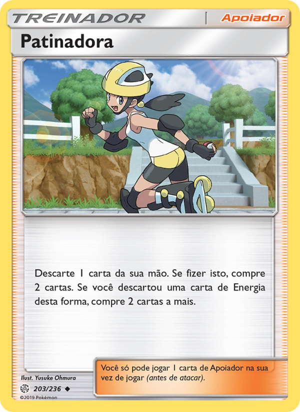 Patinadora 203 — Eclipse Cósmico (Portuguese Pokémon TCG card)