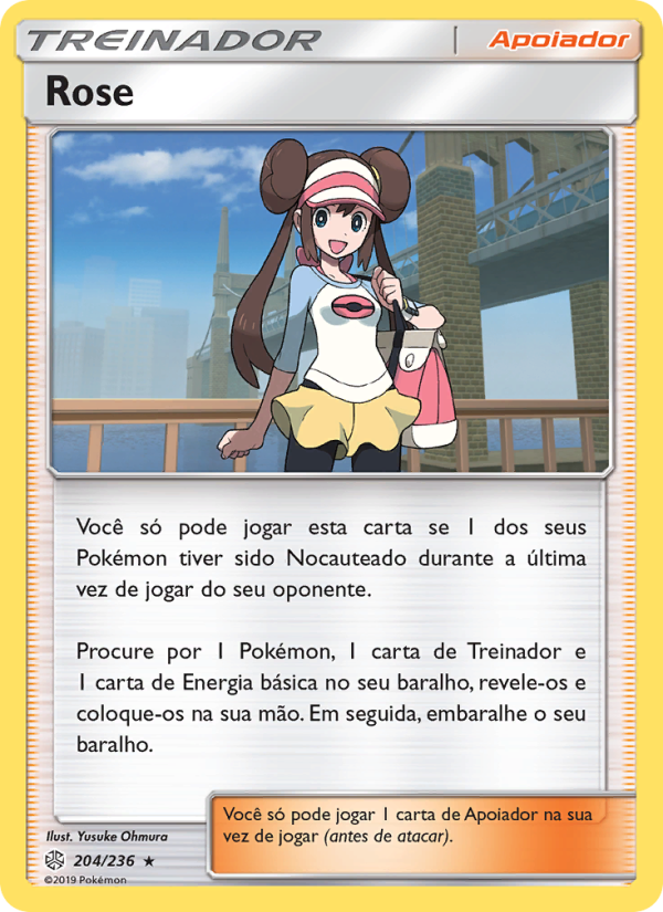 Rose 204 — Eclipse Cósmico (Portuguese Pokémon TCG card)