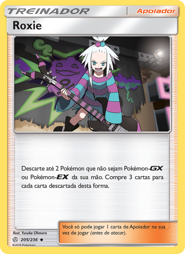 Roxie 205 — Eclipse Cósmico (Portuguese Pokémon TCG card)