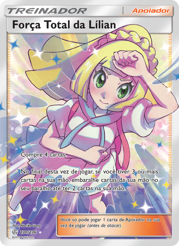 Força Total da Lílian 230 — Eclipse Cósmico (Portuguese Pokémon TCG card)