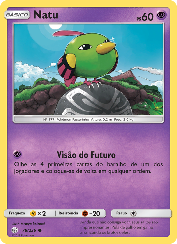 Natu 78 — Eclipse Cósmico (Portuguese Pokémon TCG card)