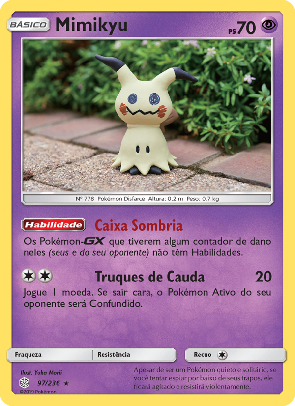Mimikyu 97 — Eclipse Cósmico (Portuguese Pokémon TCG card)