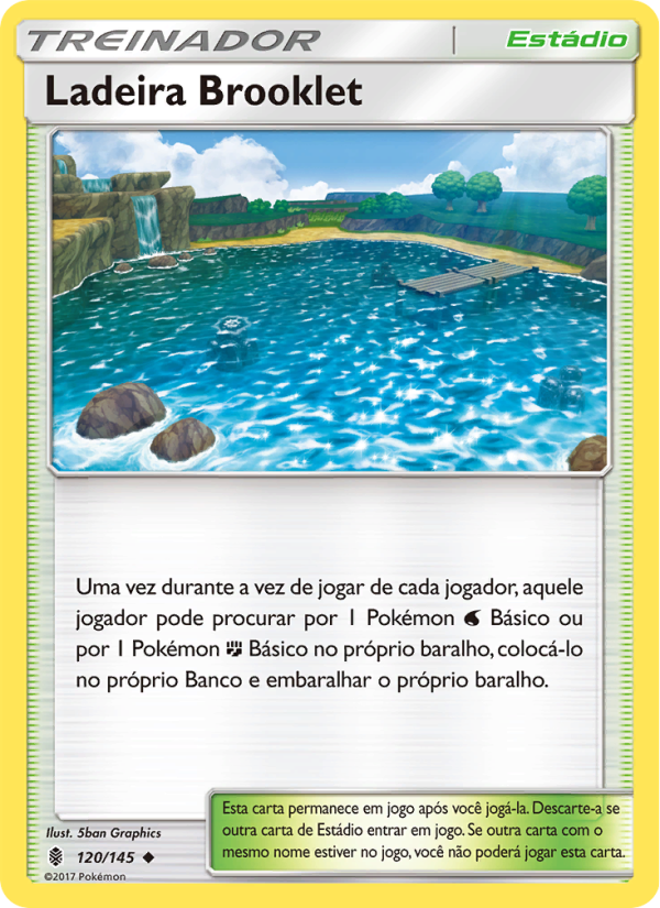Ladeira Brooklet 120 — Guardiões Ascendentes (Portuguese Pokémon TCG card)