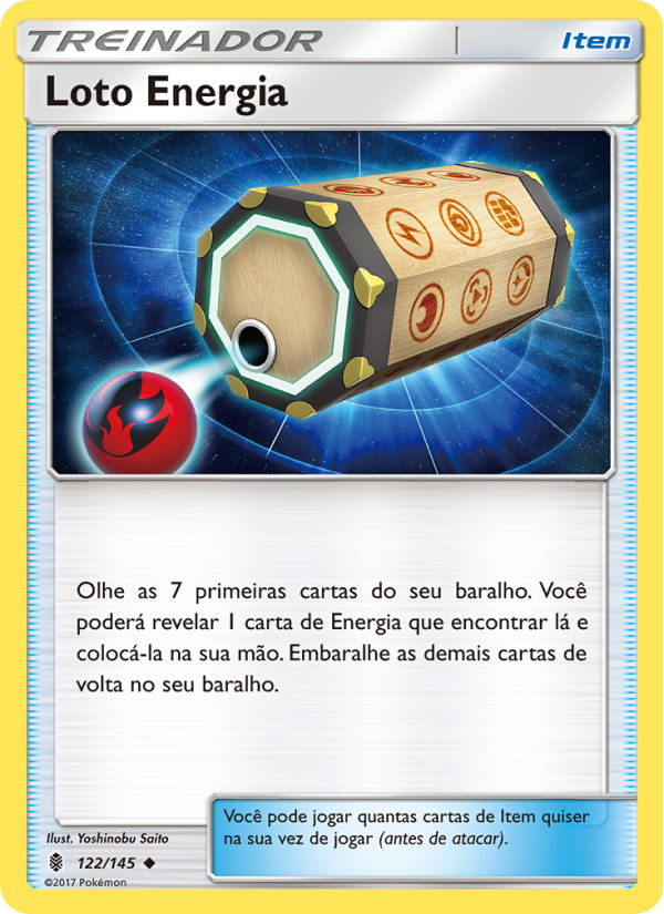 Loto Energia 122 — Guardiões Ascendentes (Portuguese Pokémon TCG card)