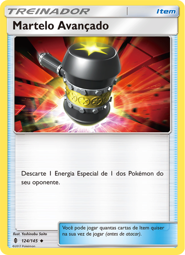 Martelo Avançado 124 — Guardiões Ascendentes (Portuguese Pokémon TCG card)