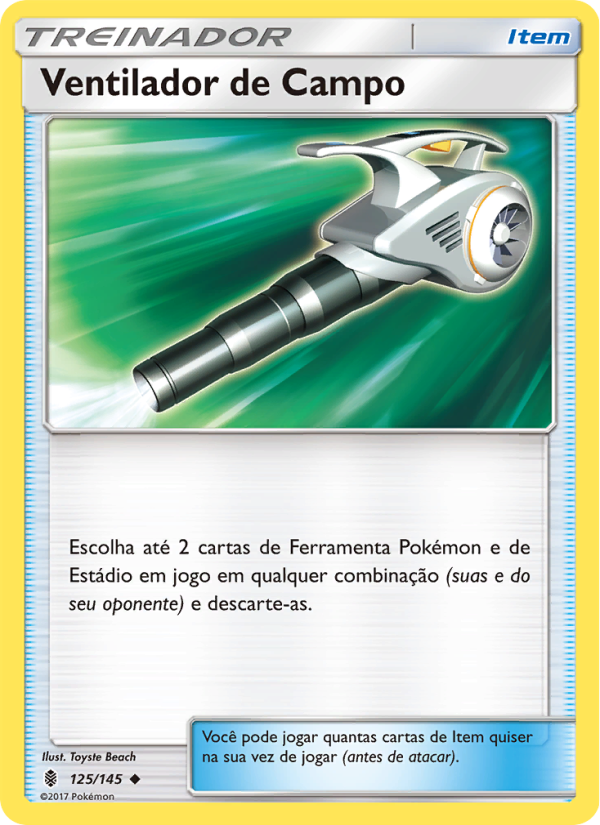 Ventilador de Campo 125 — Guardiões Ascendentes (Portuguese Pokémon TCG card)