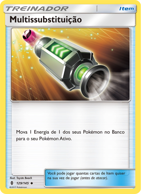 Multissubstituição 129 — Guardiões Ascendentes (Portuguese Pokémon TCG card)