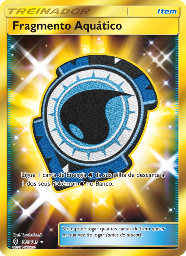 Fragmento Aquático 161 — Guardiões Ascendentes (Portuguese Pokémon TCG card)