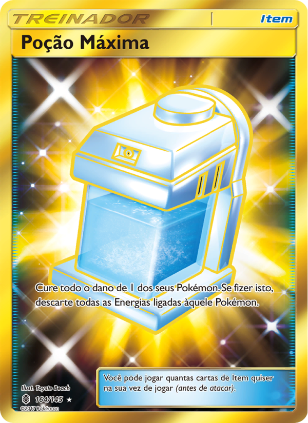 Poção Máxima 164 — Guardiões Ascendentes (Portuguese Pokémon TCG card)