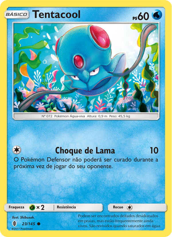 Tentacool 23 — Guardiões Ascendentes (Portuguese Pokémon TCG card)