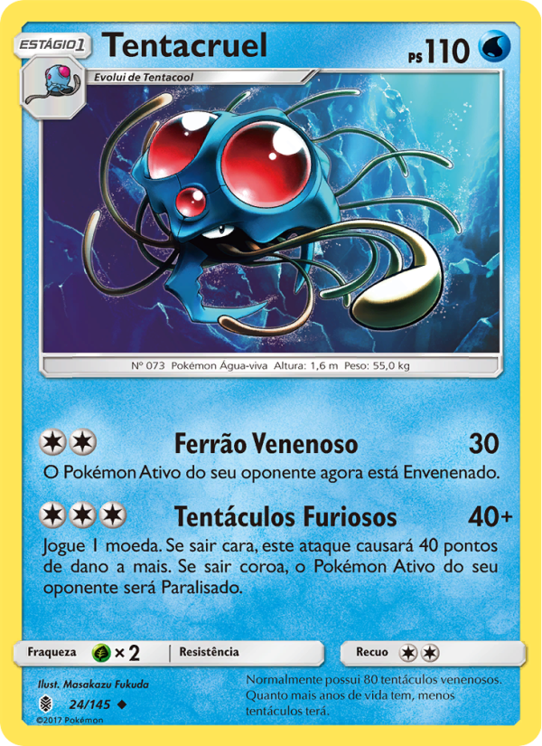 Tentacruel 24 — Guardiões Ascendentes (Portuguese Pokémon TCG card)