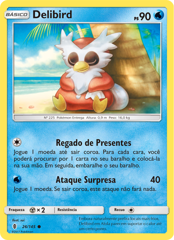 Delibird 26 — Guardiões Ascendentes (Portuguese Pokémon TCG card)