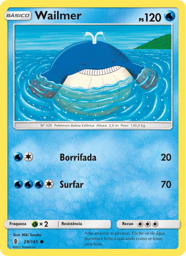 Wailmer 29 — Guardiões Ascendentes (Portuguese Pokémon TCG card)