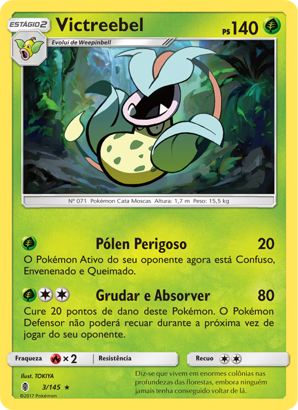 Victreebel 3 — Guardiões Ascendentes (Portuguese Pokémon TCG card)