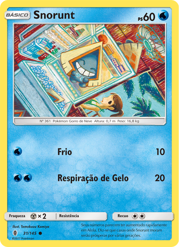 Snorunt 31 — Guardiões Ascendentes (Portuguese Pokémon TCG card)