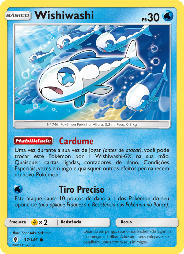 Wishiwashi 37 — Guardiões Ascendentes (Portuguese Pokémon TCG card)