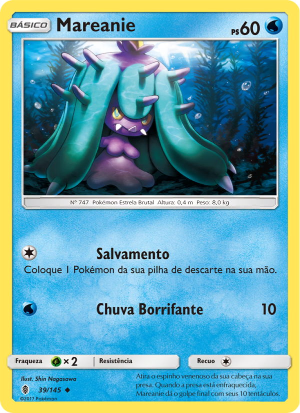 Mareanie 39 — Guardiões Ascendentes (Portuguese Pokémon TCG card)