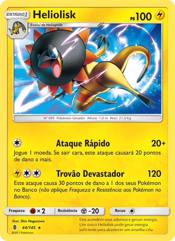 Heliolisk 44 — Guardiões Ascendentes (Portuguese Pokémon TCG card)