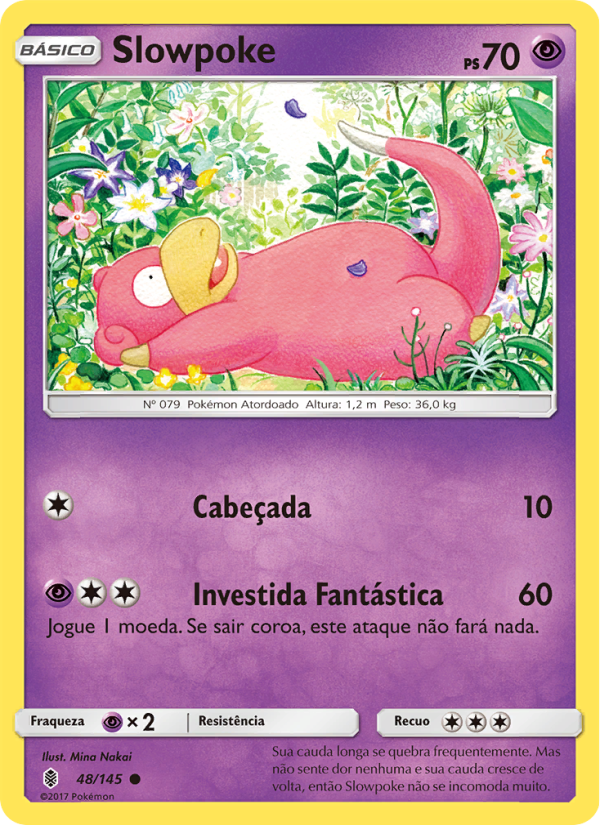 Slowpoke 48 — Guardiões Ascendentes (Portuguese Pokémon TCG card)