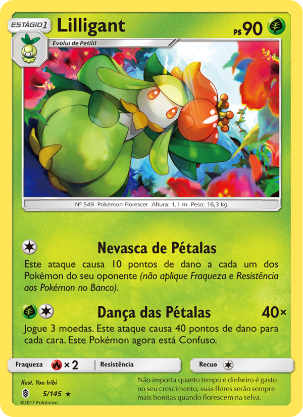 Lilligant 5 — Guardiões Ascendentes (Portuguese Pokémon TCG card)
