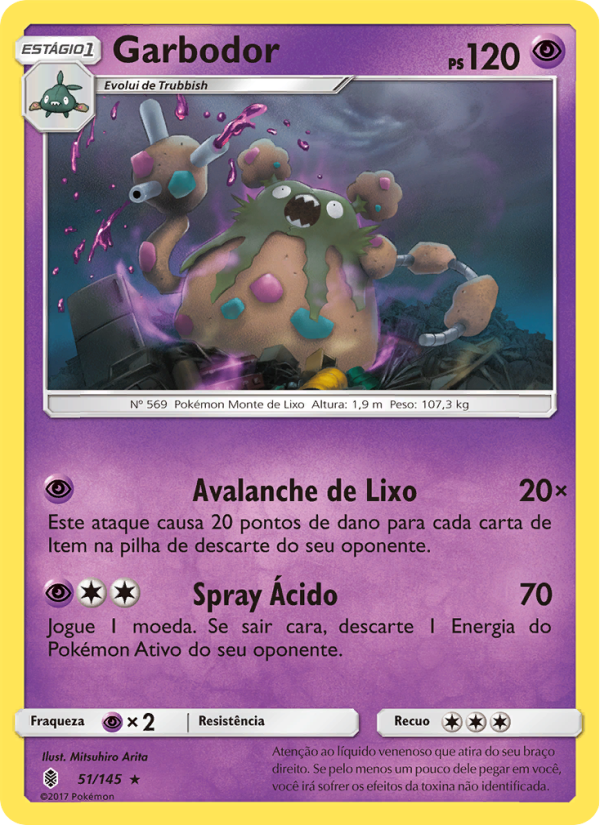 Garbodor 51 — Guardiões Ascendentes (Portuguese Pokémon TCG card)