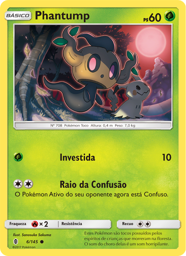 Phantump 6 — Guardiões Ascendentes (Portuguese Pokémon TCG card)