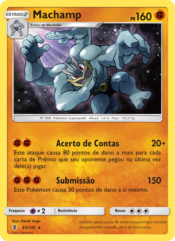 Machamp 65 — Guardiões Ascendentes (Portuguese Pokémon TCG card)