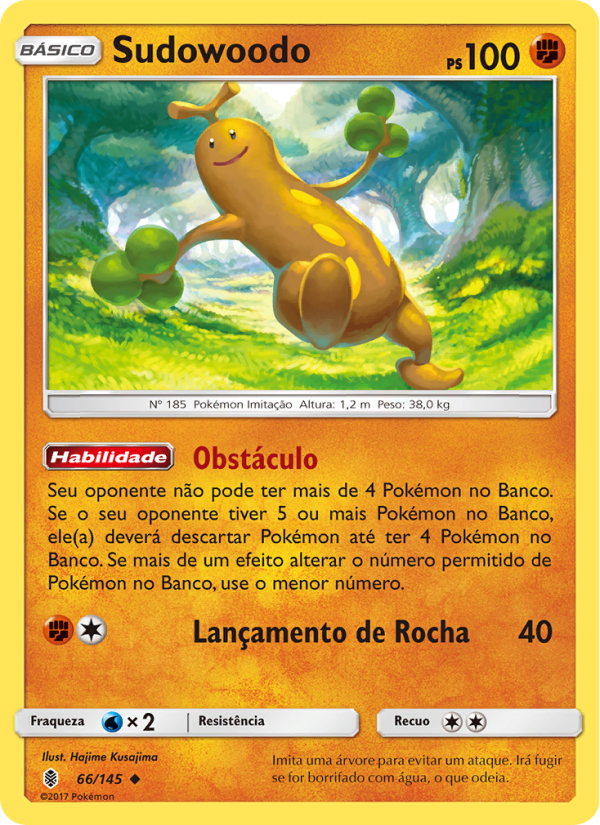 Sudowoodo 66 — Guardiões Ascendentes (Portuguese Pokémon TCG card)